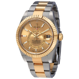 Rolex Oyster Perpetual Sky-Dweller Champagne Dial Automatic Mens Watch 326933cso
