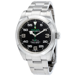 Pre-owned Rolex Air-King 116900BKAO Black Dial Mens Watch