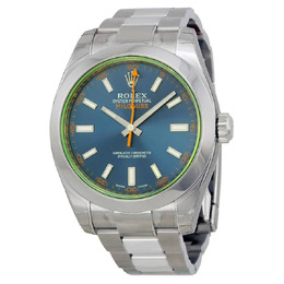 Rolex Milgauss Automatic Blue Dial Stainless Steel Mens Watch 116400GV 116400gv z-blue
