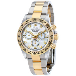 Rolex Cosmograph Daytona Mother of Pearl Diamond Steel and 18K Yellow Gold Mens Watch 116503mdo