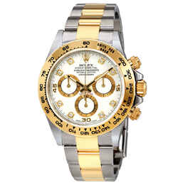Rolex Oyster Perpetual Cosmograph Daytona White Diamond Dial Ladies Watch 116503wdo