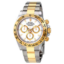 Rolex Cosmograph Daytona White Dial Stainless Steel and 18K Yellow Gold Oyster Bracelet Bracelet Automatic Mens Watch 116503 WSO 116503wso