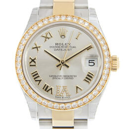 Rolex Datejust Lady 31 Diamond Silver-tone Dial Ladies Watch 278383 grdo