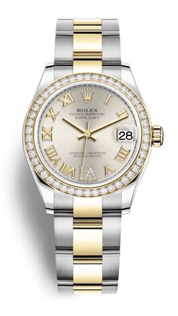 Rolex Datejust 31 Silver Dial Automatic Ladies Steel and 18kt Yellow Gold Oyster Watch 278383SRDO m278383rbr-0004