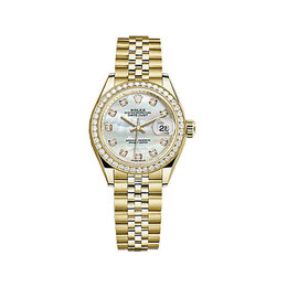 Rolex Lady-Datejust Mother Of Pearl Dial 18 Carat Yellow Gold Jubilee Watch 279138mdj
