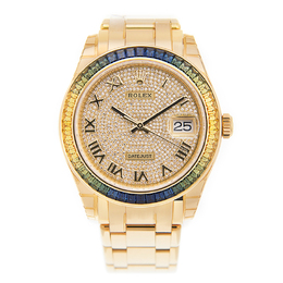 Rolex Pearlmaster Automatic Chronometer Diamond Mens Watch 86348 sab