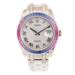 Rolex Datejust Automatic Chronometer Diamond Mens Watch 86349 sapurp