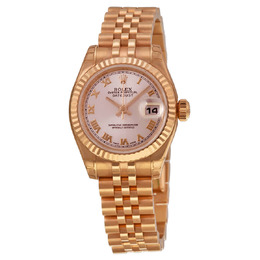 Rolex Lady Datejust 26 Champagne Dial 18K Pink Gold Jubilee Bracelet Automatic Watch 179175crj