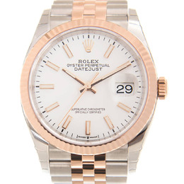 Rolex Datejust 36 Automatic White Dial Mens Steel and 18kt Everose Gold Jubilee Watch 126231wsj