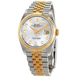 Rolex Datejust 36 Mother of Pearl Diamond Dial Mens Watch 126233mdj