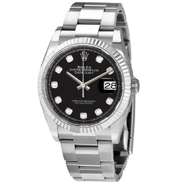 Rolex Datejust 36 Black Diamond Dial Automatic Ladies Oyster Watch 126234BKDJ 126234bkdo
