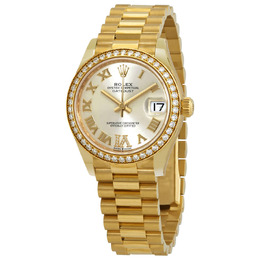 Rolex Datejust 31 Automatic Diamond Silver Dial Ladies Watch 278288srdp