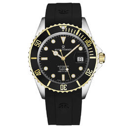 Revue Thommen Diver Automatic Mens Watch 17571.2847 - Stainless Steel Case, Black Rubber Strap