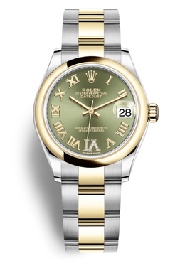 Rolex Datejust 31 Olive Green Dial Ladies Oyster Watch 278243gnrdo