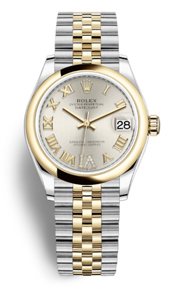 Rolex Datejust 31 Silver Dial Ladies Steel and 18kt Yellow Gold Jubilee Watch 278243srdj
