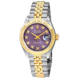 Rolex Lady Datejust Lavender Diamond Dial Steel and 18K Yellow Gold Automatic Ladies Watch 279173LVDJ 279173/63343 g