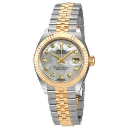 Rolex Lady Datejust Mother of Pearl Diamond Steel and 18K Yellow Gold Jubilee Watch 279173mdj
