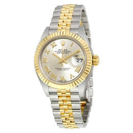 Rolex Lady Datejust Silver Dial Steel and 18K Yellow Gold Jubilee Watch 279173srj