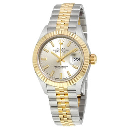 Rolex Lady Datejust Silver Dial Steel and 18K Yellow Gold Automatic Ladies Watch 279173 279173ssj
