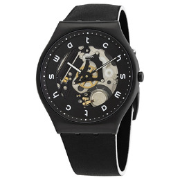 Swatch SS07B101 White Side Mens Quartz Skeleton Dial Watch
