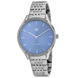 Tommy Hilfiger Ladies Watch 1782210 Gray Quartz Blue Dial