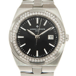 Vacheron Constantin Overseas Quartz Diamond Black Dial Ladies Watch 1205v/100a-b591