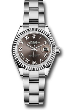 Rolex Lady Datejust Automatic Grey Dial Ladies Oyster Watch 279174gyro
