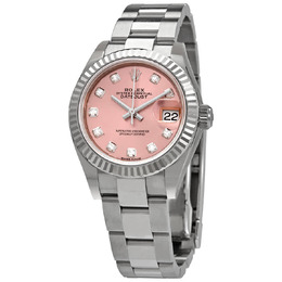 Rolex Lady Datejust Automatic Pink Diamond Dial Ladies Oyster Watch 279174pdo
