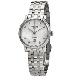 Tissot Carson Premium Automatic Diamond White Dial Ladies Watch t122.207.11.036.00