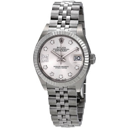 Rolex Lady Datejust Automatic Silver Roman Diamond Dial Ladies Jubilee Watch 279174srdj