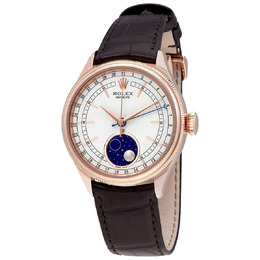 Rolex Cellini Automatic Moonphase 18kt Everose Gold Mens Watch 50535wsbrl