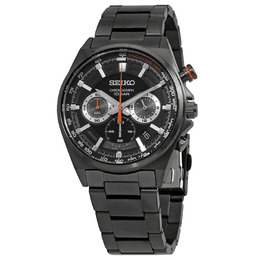 Seiko Essentials Chronograph Quartz Black Dial Mens Watch ssb399p1