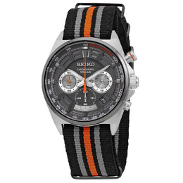 Seiko Core Chronograph Quartz Grey Dial Mens Watch ssb403p1