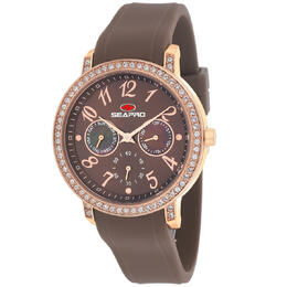 Seapro Swell Quartz Brown Dial Ladies Watch sp4414