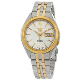 Seiko Silver Dial Two-tone Mens Watch snkl24
