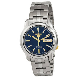 Seiko Blue Dial Stainless Steel Mens Watch snkl79