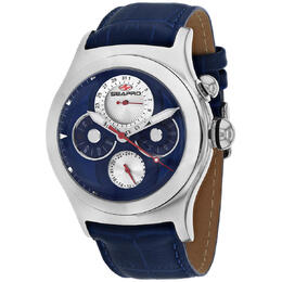 Seapro Chronoscope Mens Quartz Watch with Blue Dial and Stainless Steel Strap - Model SP0132