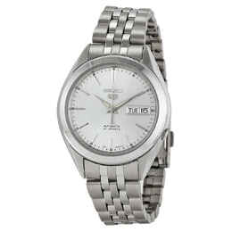 Seiko 5 SNKL15 Automatic Mens Silver Dial Watch