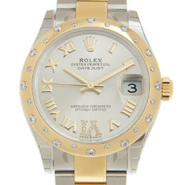 Rolex Datejust 31 Silver Dial Automatic Ladies Steel and 18kt Yellow Gold Oyster Watch 278343srdo