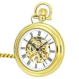 Stuhrling Original Legacy Hand Wind White Dial Mens Pocket Watch M13644