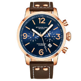 Stuhrling Original Aviator Quartz Blue Dial Mens Watch m13647