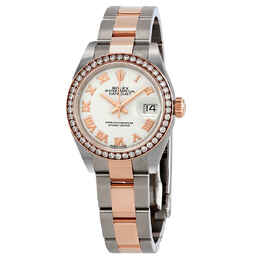 Rolex Datejust White Dial Automatic Ladies Steel and 18K Oyster Watch 279381wro