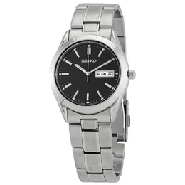 Seiko Essentials Quartz Black Dial Mens Watch sur361