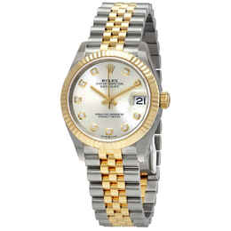 Rolex Datejust 31 Silver Diamond Dial Automatic Ladies Steel and 18kt Yellow Gold Jubilee Watch 278273sdj