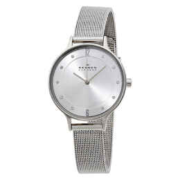 Skagen Anita Silver Dial Stainless Steel Mesh Ladies Watch skw2149
