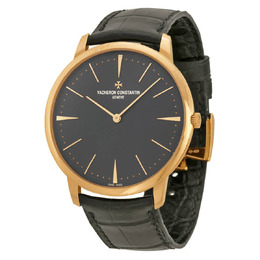 Vacheron Constantin Patrimony Grey Dial 18k Pink Gold Manual Mens Watch 81180000R-9162 81180/000r-9162