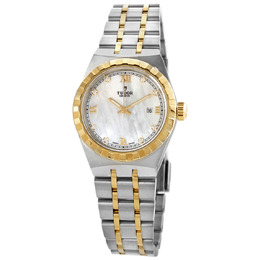 Tudor Royal Automatic Mother of Pearl Diamond 28 mm Ladies Watch m28303-0007