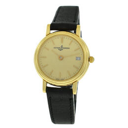 Pre-Owned Ulysse Nardin 181-22-9 Automatic Ladies Watch - Gold Dial