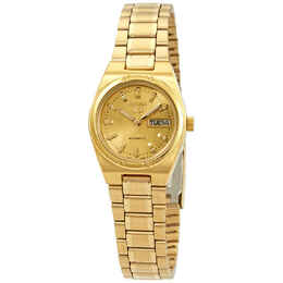 Seiko Series 5 Automatic Gold Dial Ladies Watch sym600