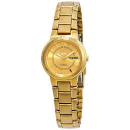 Seiko Series 5 Automatic Gold Dial Ladies Watch syme58